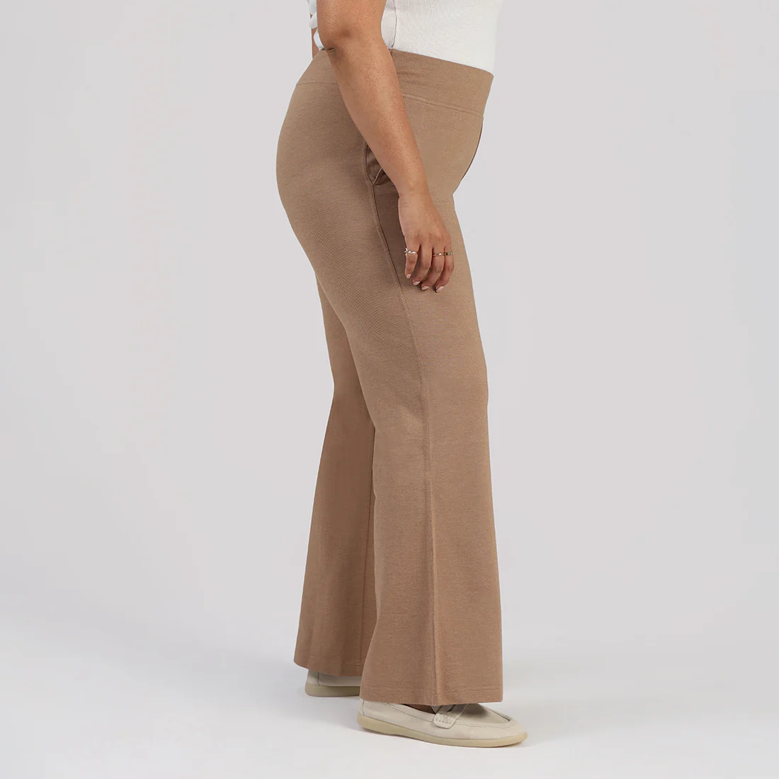 Work-To-Wine Twill Wide Leg Flare Pants - Image 90