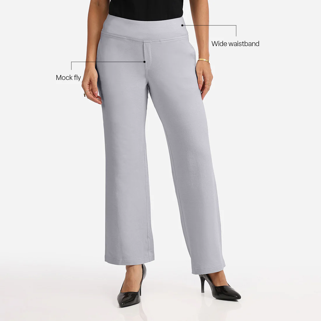 Work-To-Wine Twill Wide Leg Flare Pants - Image 94