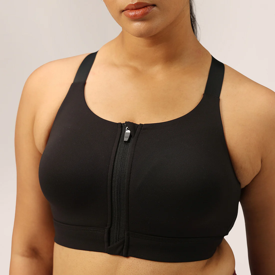 Zip-Up Sports Bra - Image 100