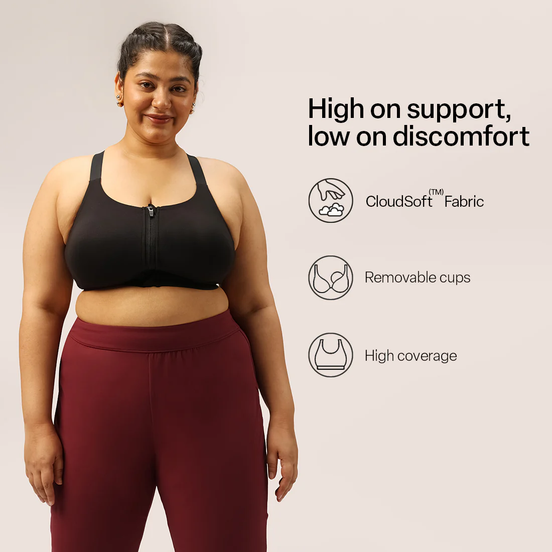 Zip-Up Sports Bra - Image 104