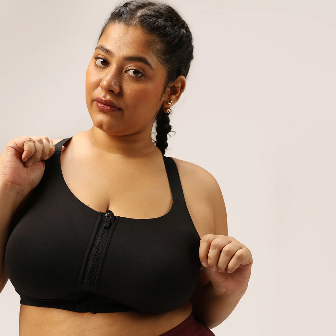 Zip-Up Sports Bra - Image 109