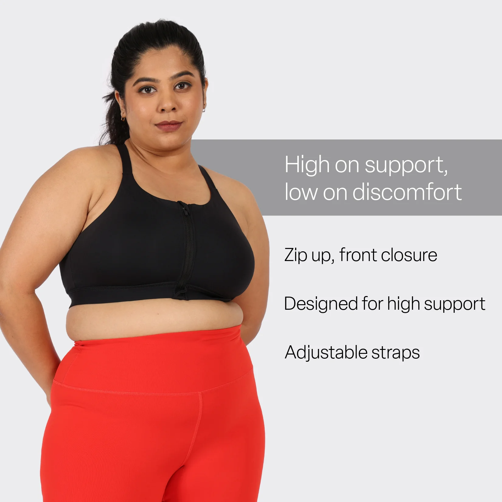 Zip-Up Sports Bra - Image 11