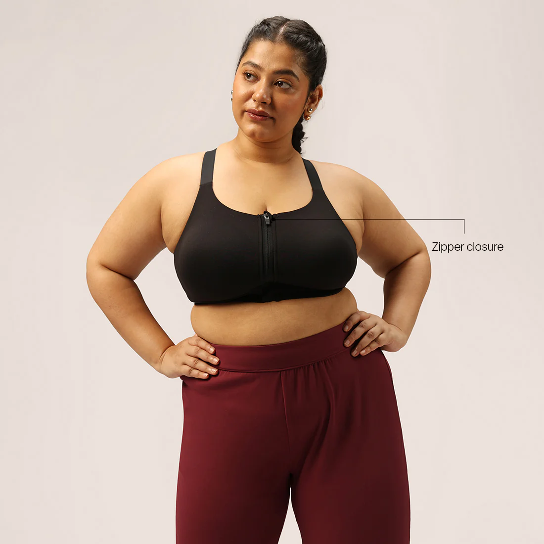 Zip-Up Sports Bra - Image 112