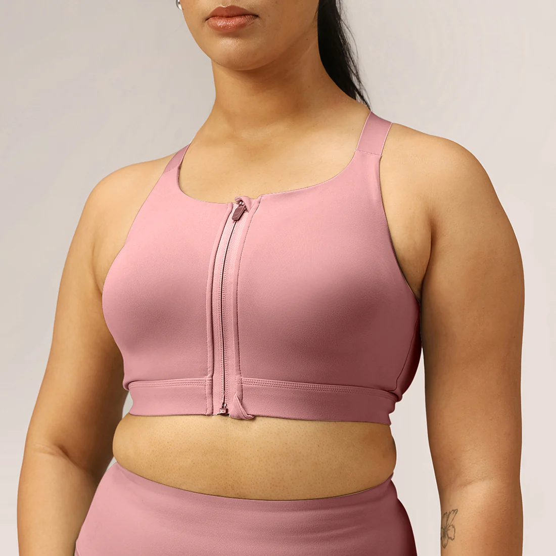 Zip-Up Sports Bra - Image 121