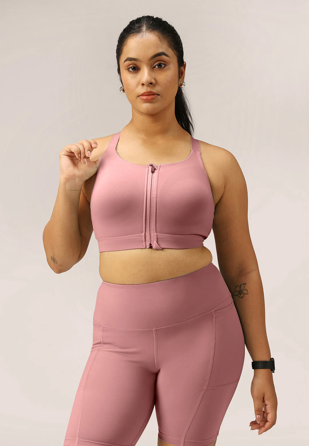 Zip-Up Sports Bra - Image 133