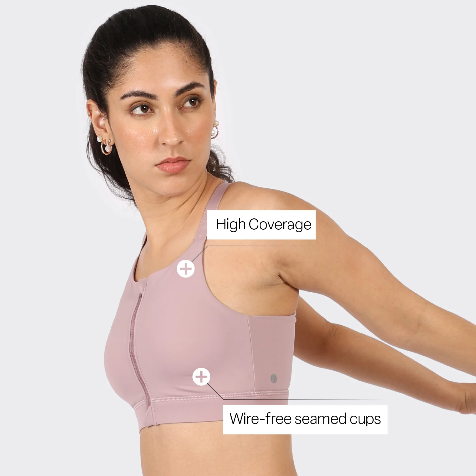 Zip-Up Sports Bra - Image 20