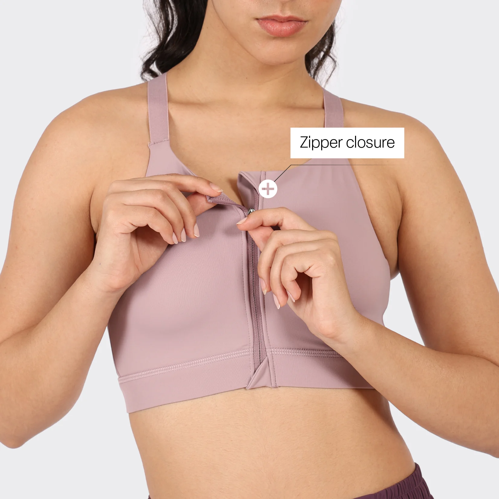 Zip-Up Sports Bra - Image 24