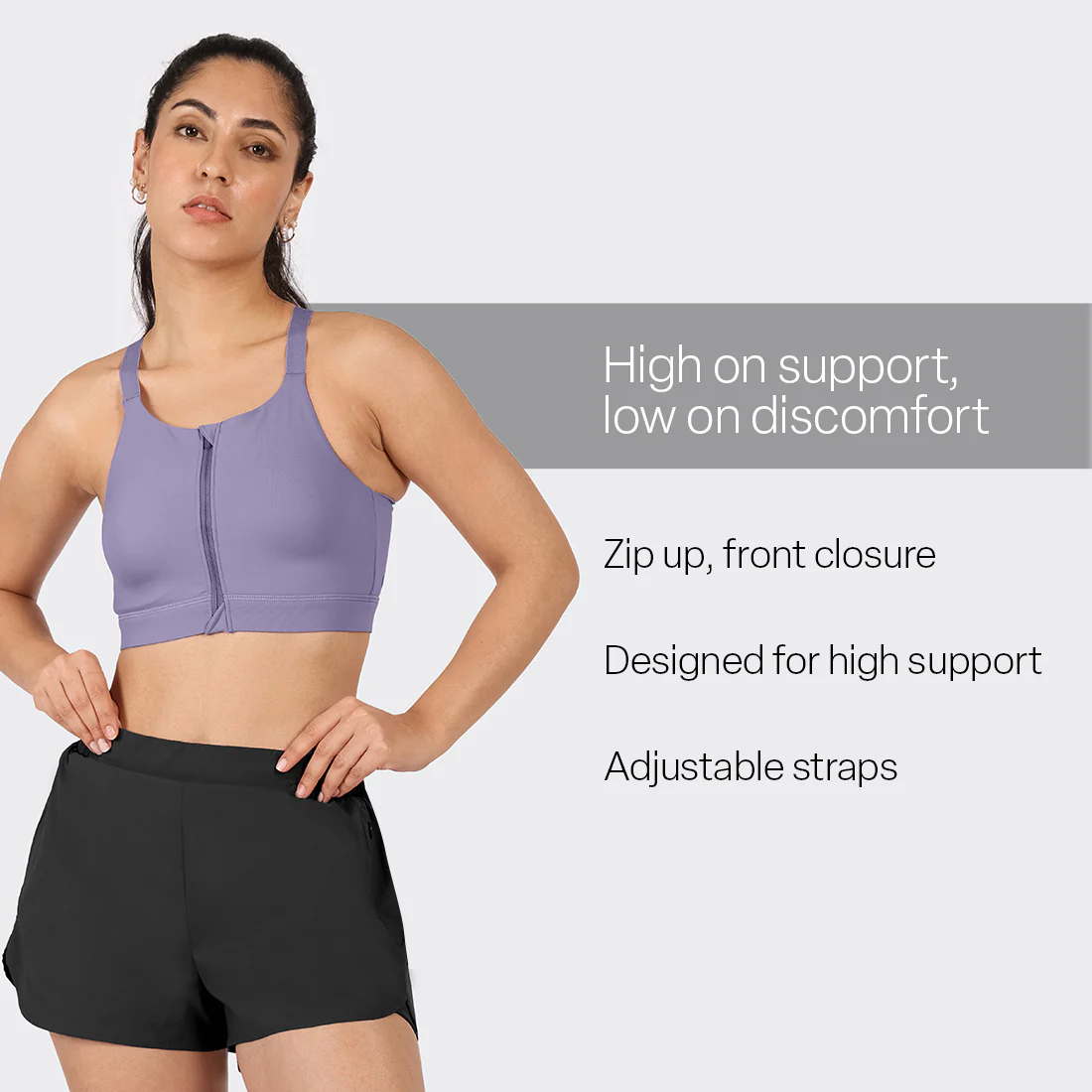 Zip-Up Sports Bra - Image 43
