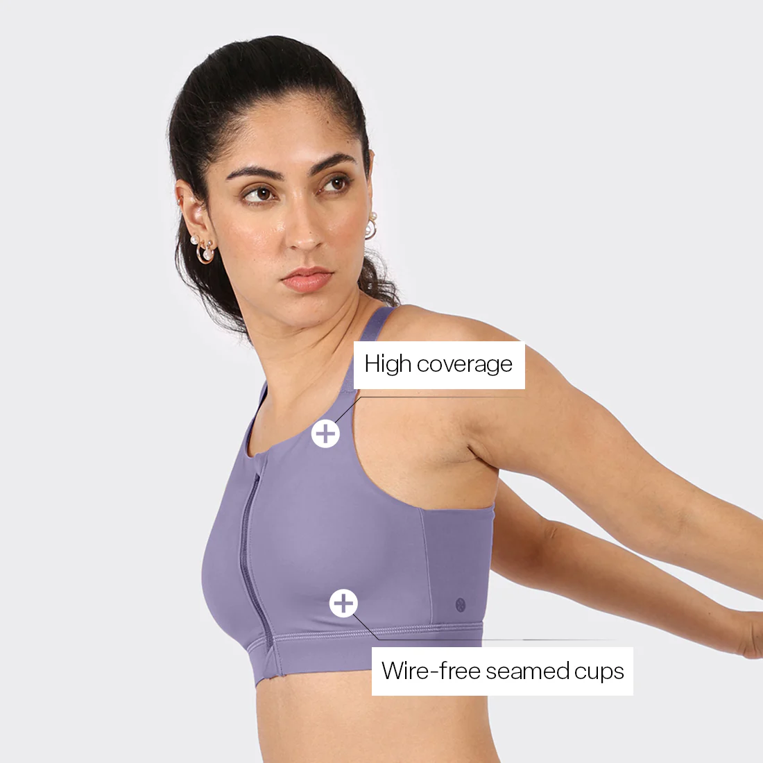 Zip-Up Sports Bra - Image 44