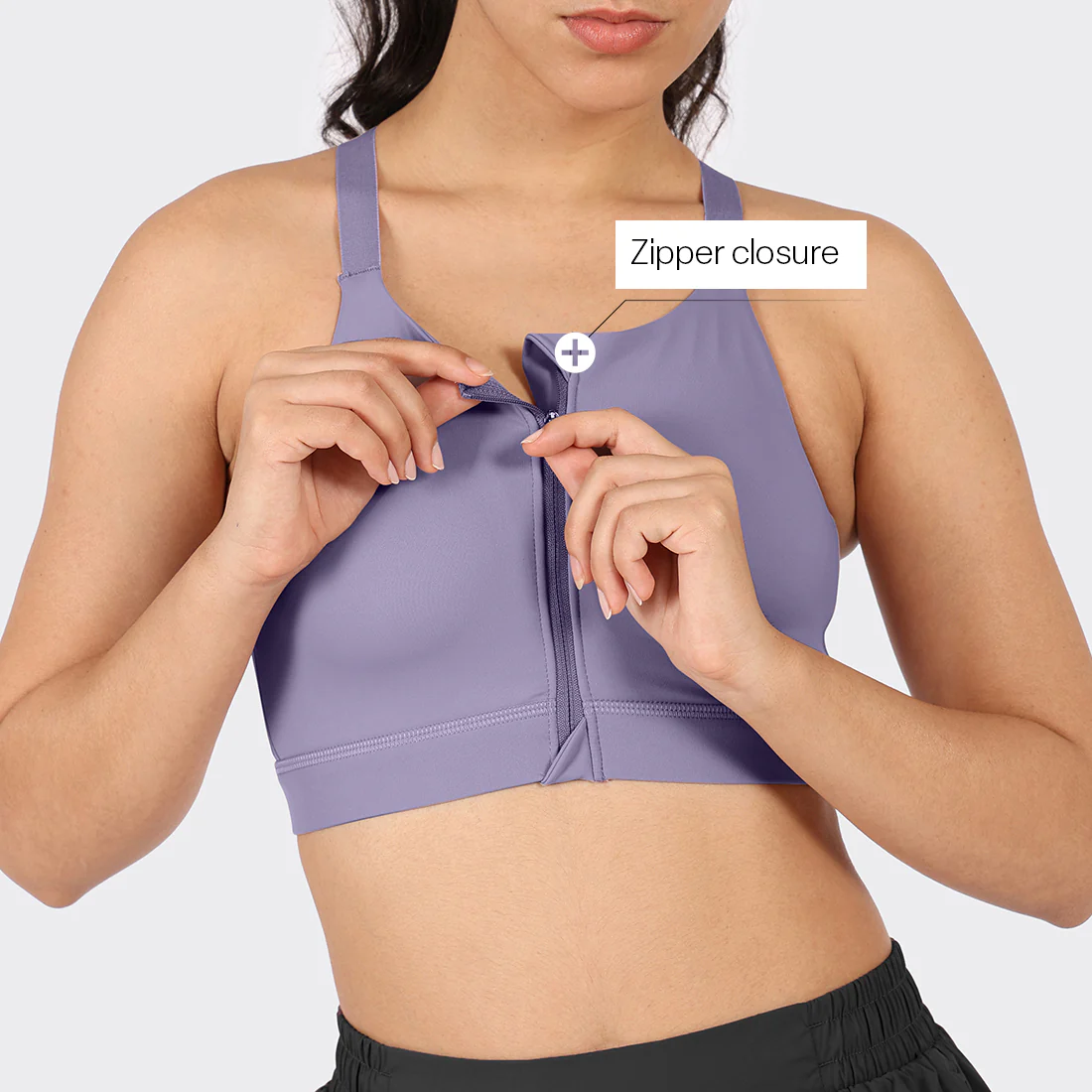 Zip-Up Sports Bra - Image 46