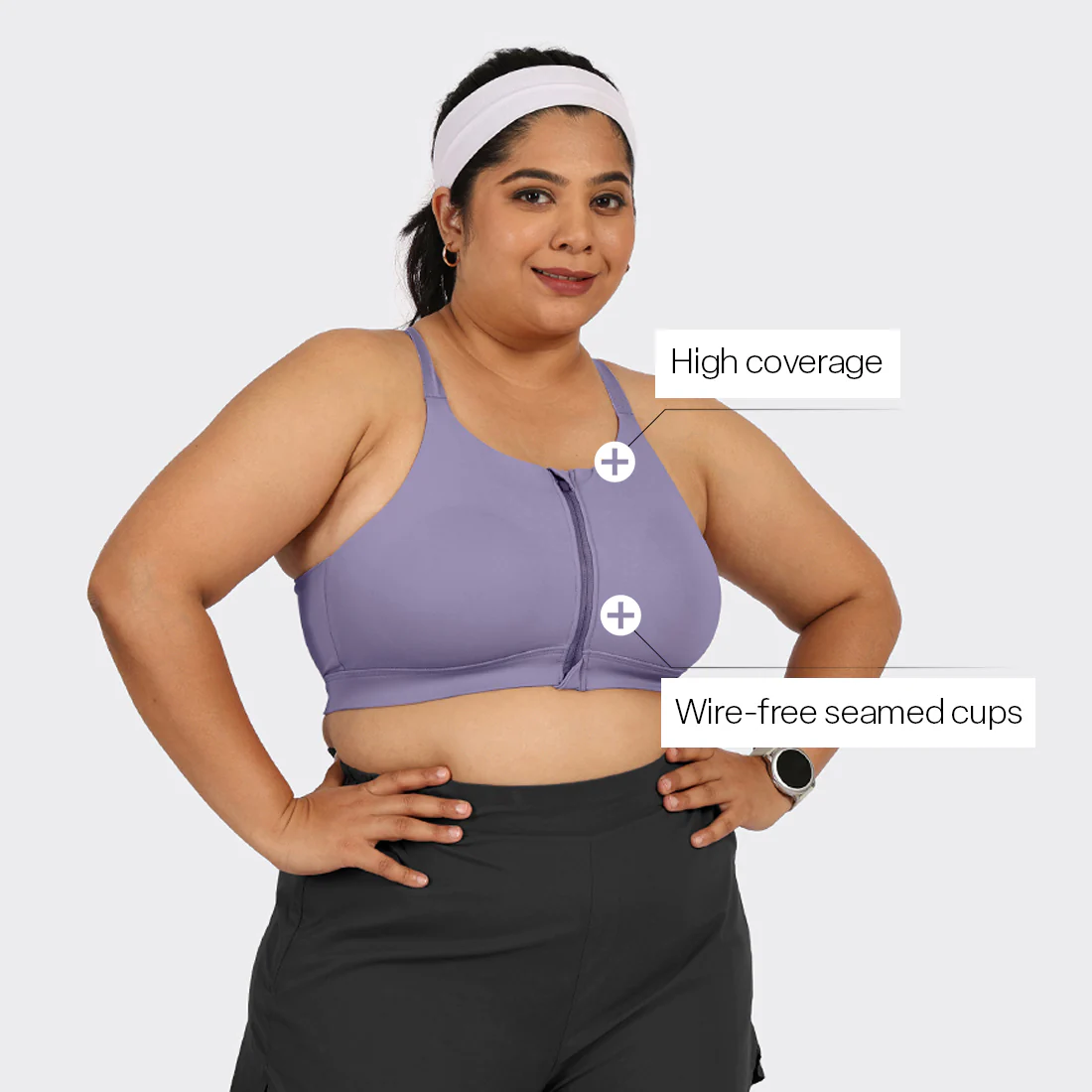 Zip-Up Sports Bra - Image 52