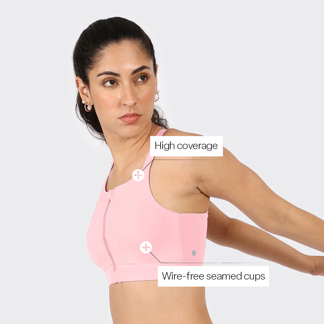 Zip-Up Sports Bra - Image 58