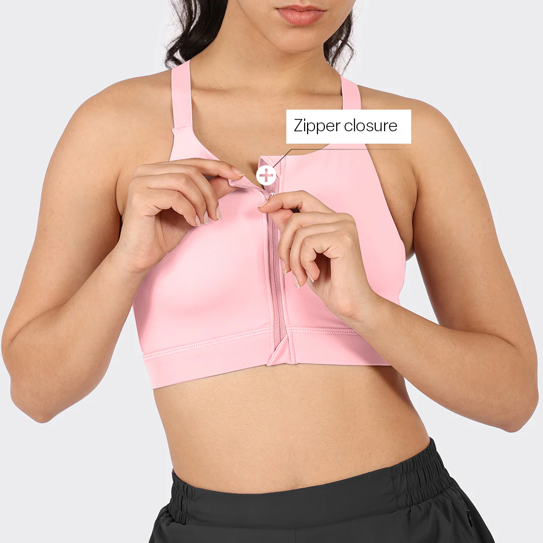 Zip-Up Sports Bra - Image 61