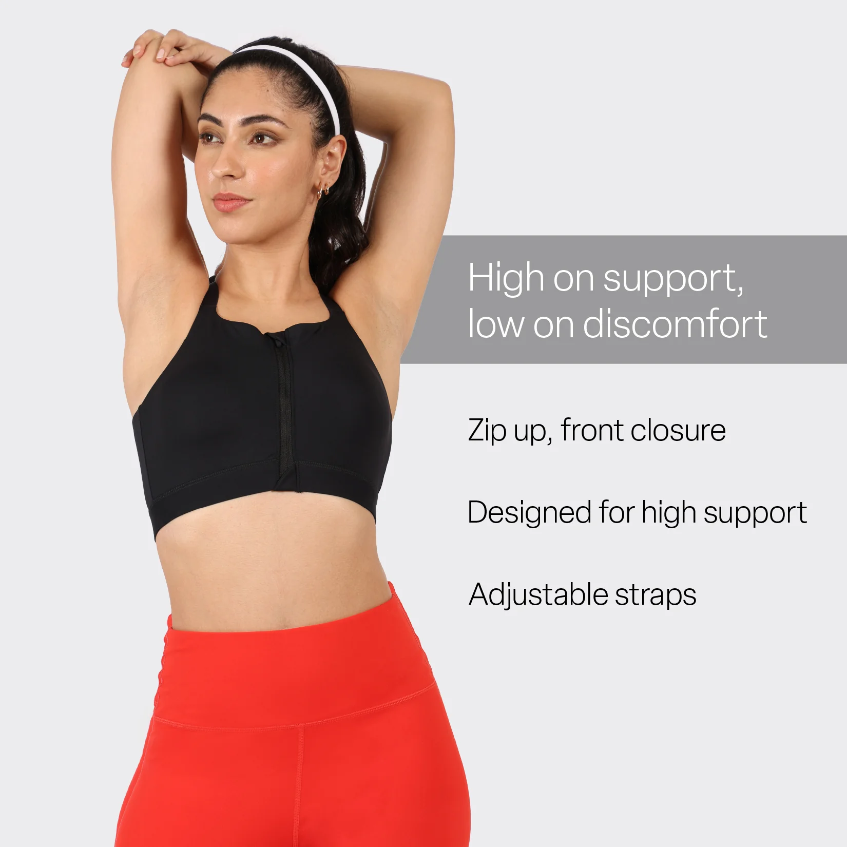 Zip-Up Sports Bra - Image 7