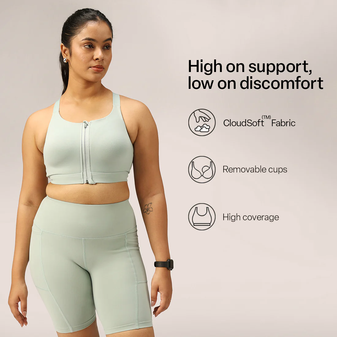Zip-Up Sports Bra - Image 72