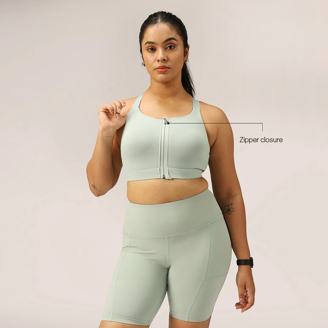 Zip-Up Sports Bra - Image 75