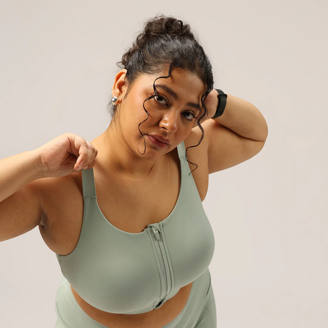Zip-Up Sports Bra - Image 86