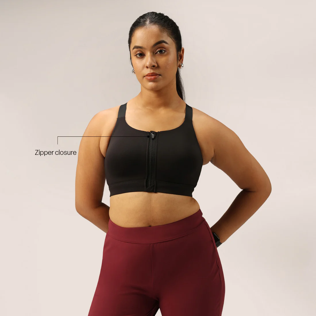 Zip-Up Sports Bra - Image 96